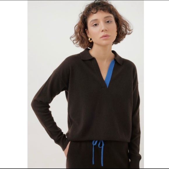 Chinti and Parker Sweaters - Chinti and Parker Cashmere Blend collared Sweater